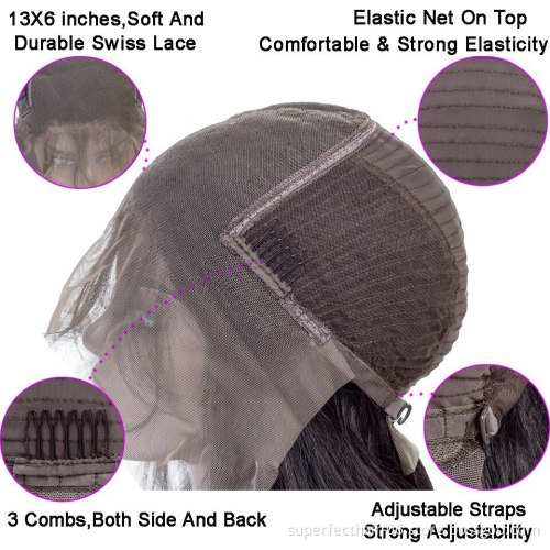 Wholesale Vendor 13*6 Lace Front Human Hair wigs For Black Women Brazilian Remy Body Wave Wig With Baby Hair Pre Plucked